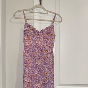 Floral Purple Mini Dress